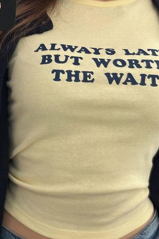 Slogan Print T-Shirt