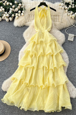 Tiered Ruffle Maxi Dress