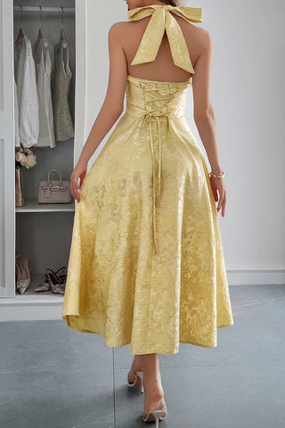 Elegant Halter Evening Dress