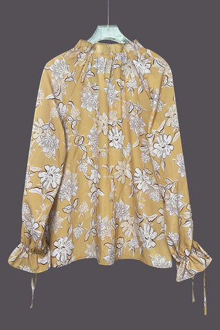 Flowy Floral Print Blouse