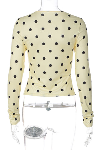 Polka Dot Long Sleeve T-Shirt