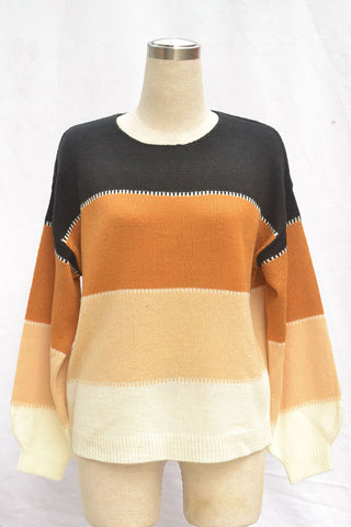 Striped Relaxed Fit Sweater