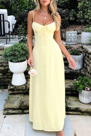 Elegant Maxi Dress with Corset Top