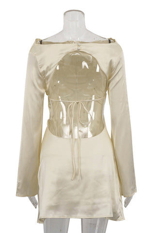 Elegant Long-Sleeve Casual Dress