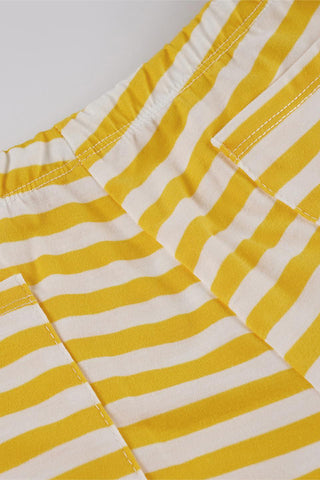 Striped Tie-Back Bikini Set