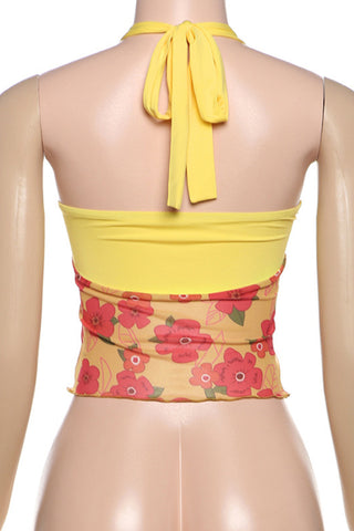 Starfish Adorned Floral Camisole