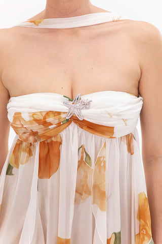 Halter Neck Floral Dress