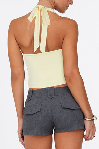 Keyhole Halter Tank Top