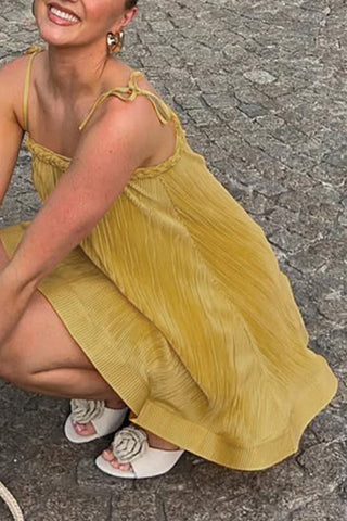 Chic Tie-Strap Mini Dress