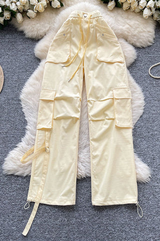 Utility Pocket Belted Pants