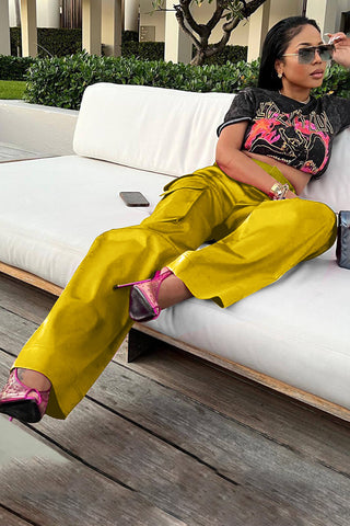 Graphic Tee with Casual Utility Pants