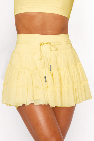 Pleated High Waist Mini Skirt
