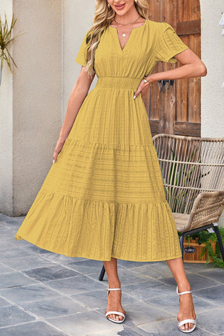 Bohemian Dress with Flowy Details