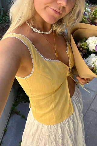 Lace-Trimmed Camisole Top