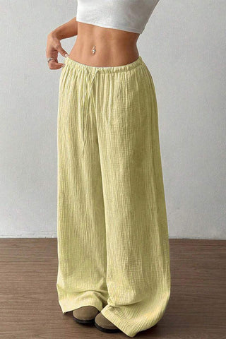 Relaxed Fit Wide-Leg Casual Pants