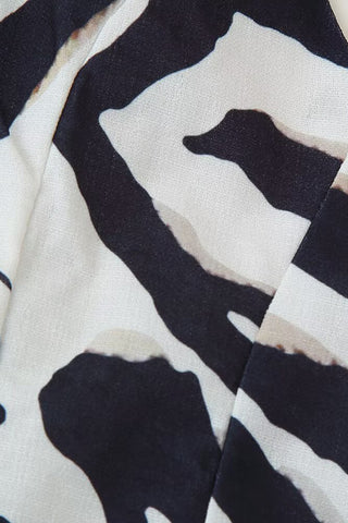 Zebra Print Halter Vest