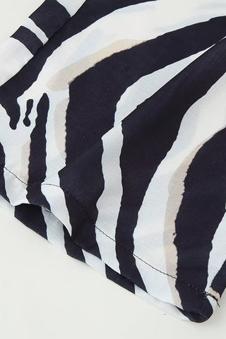 Zebra Print Halter Vest