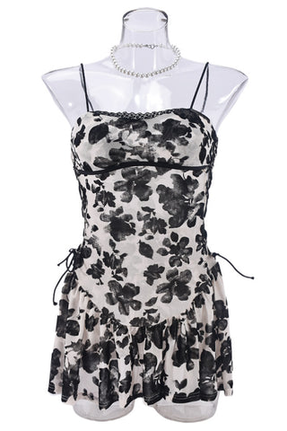 Floral Print Spaghetti Strap Dress
