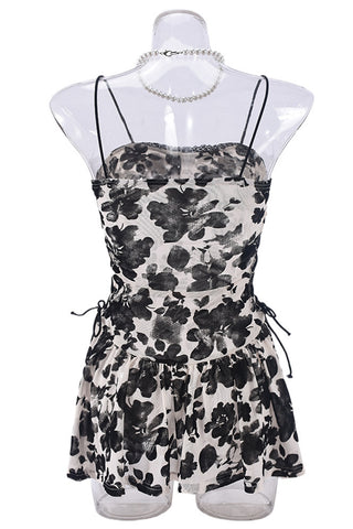 Floral Print Spaghetti Strap Dress