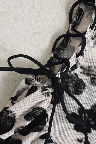 Floral Print Spaghetti Strap Dress