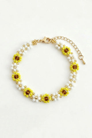 Floral Beaded Decorative Bracelet