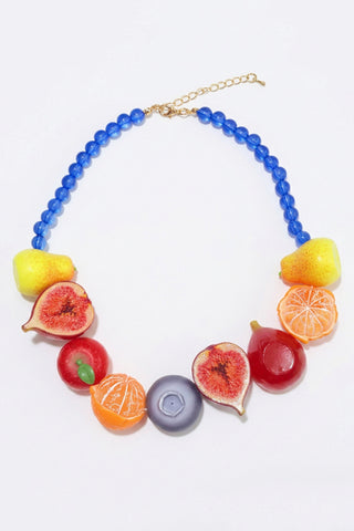Fruit-Shaped Beaded Necklace