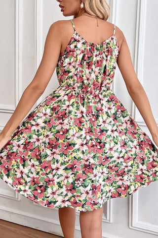 Floral Tie-Front Cami Dress