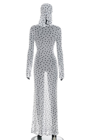 Polka Dot Long Sleeve Dress