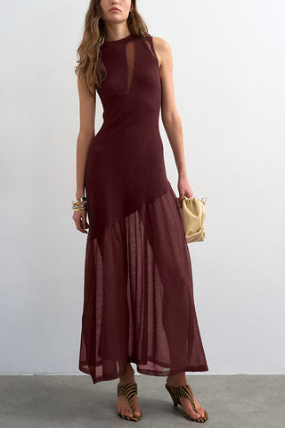 Panel Knit Maxi Dress
