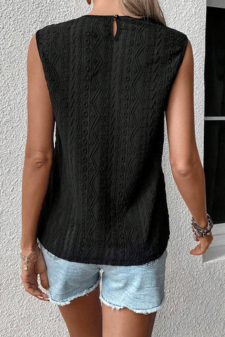Sleeveless Textured Knit Top