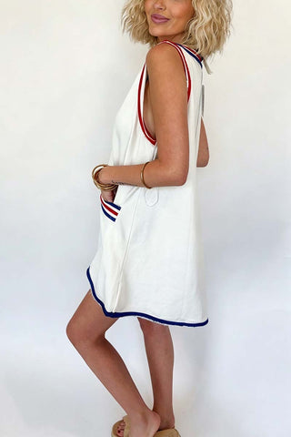 Sporty Sleeveless Casual Dress
