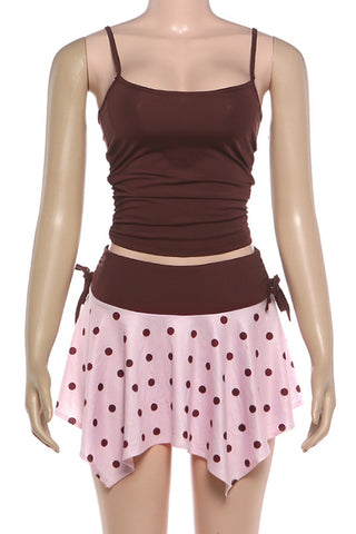 Polka Dot Skirt Set