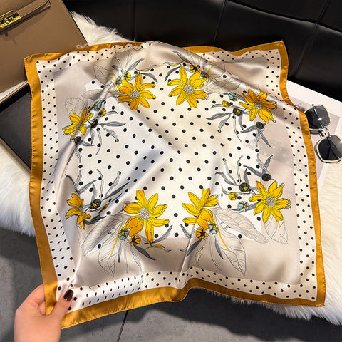 Floral-Print Square Scarf