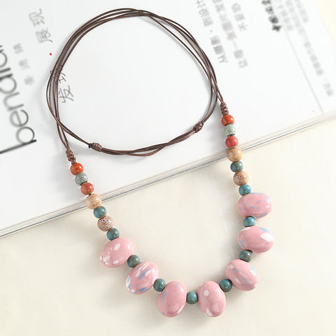 Beaded Cord Necklace