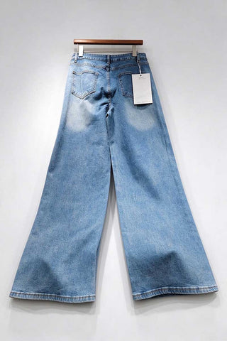 Rhinestone Wide Leg Jeans