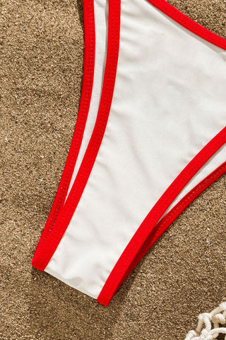 Graphic Short Sleeve Bikini Set