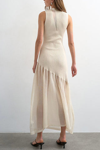 Panel Knit Maxi Dress