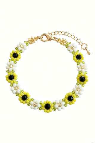 Floral Beaded Decorative Bracelet