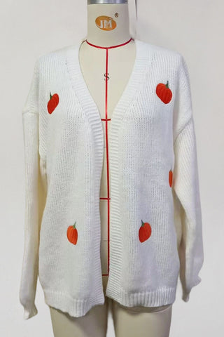 Pumpkin Patch Knit Open Front Cardigan
