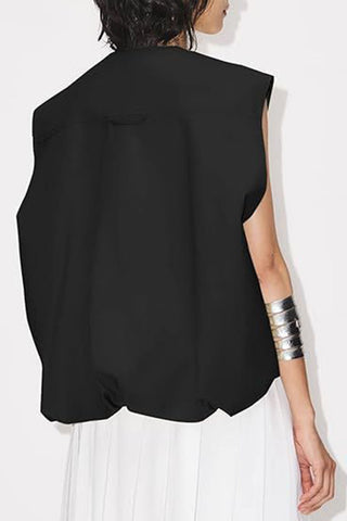 Zip-Front Sleeveless Utility Vest