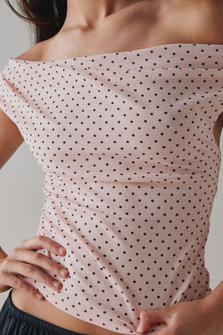 Off-Shoulder Statement T-Shirt