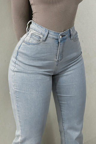 High-Waist Flare Jeans