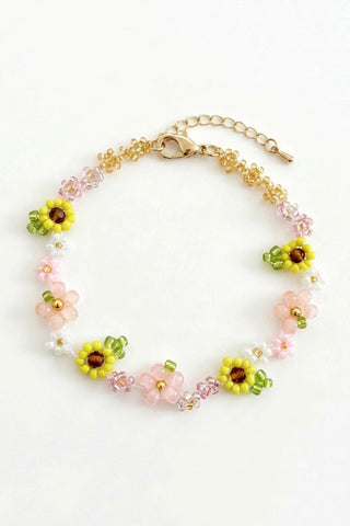 Floral Beaded Decorative Bracelet