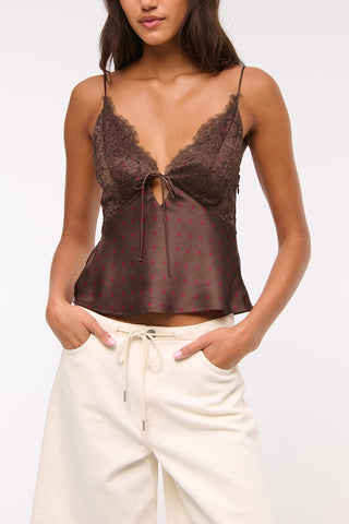 Lace and Polka Dot Camisole