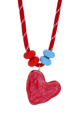 Eclectic Heart Charm Necklace