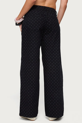 Polka Dot Baggy Jeans