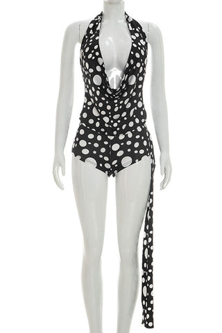 Polka Dot Halter Short Set
