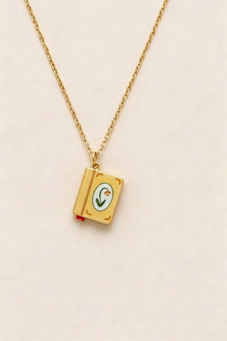 Mini Book Pendant Necklace
