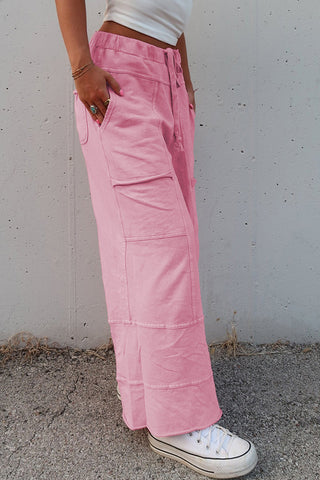 Patch Pocket Wide-Leg Pants