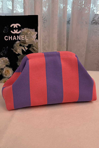 Geometric Stripe Cosmetic Bag